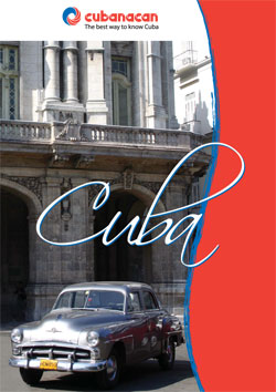 Cubanacan ad showing the vast range of products and services supplied by Cubanacan to match their 'we know Cuba' tagline.